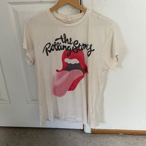 RARE Madeworn Rolling Stones White Shirt S M 2017
